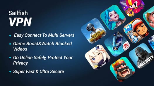 Sailfish VPN-Fast & Secure VPN APK screenshot 1