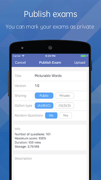 MTestM: Create your own exams and tests APK screenshot 1