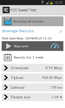FCC Speed Test APK screenshot 1