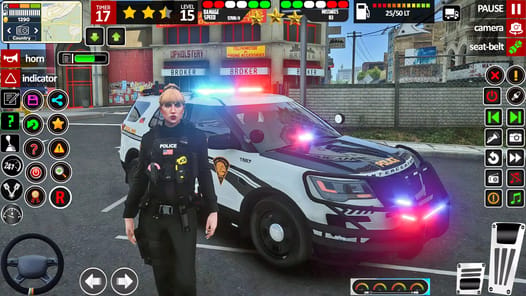 US Police Prado Parking 3D APK screenshot 1