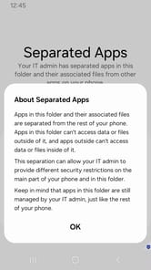 Separated Apps APK screenshot 1