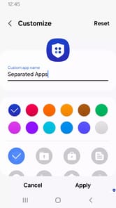 Separated Apps APK screenshot 1