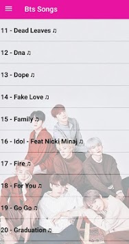 BTS Songs ( Offline - 65 Songs ) APK screenshot 1 BTS Songs ( Offline - 65 Songs ) APK screenshot 1