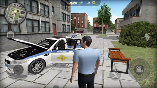 Car Simulator BMW M5: Police APK screenshot 1