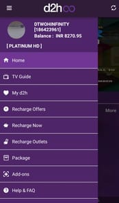 d2h infinity: Recharge & Packs APK screenshot 1