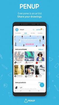 PENUP - Share your drawings APK screenshot 1