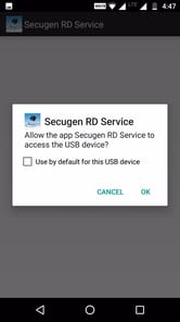 SecuGen RD Service APK screenshot 1