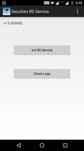 SecuGen RD Service APK screenshot 1