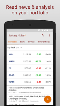Seeking Alpha APK screenshot 1