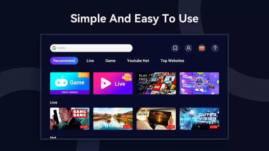Open Browser - TV Web Browser APK screenshot 1
