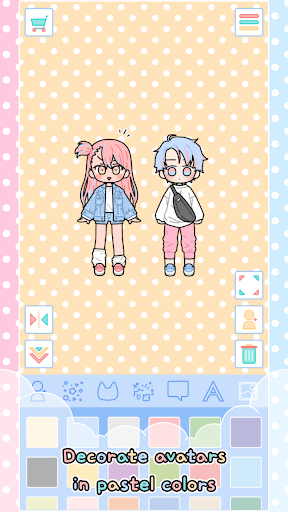Pastel Friends : Dress Up Game APK screenshot 1
