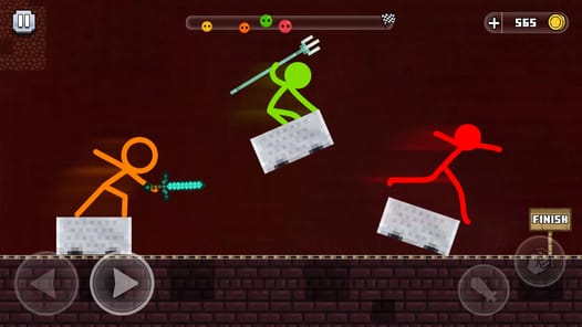 Stick-man Parkour Run APK screenshot 1