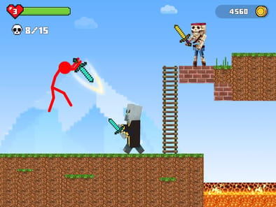 Stick-man Battle - Craft World APK screenshot 1