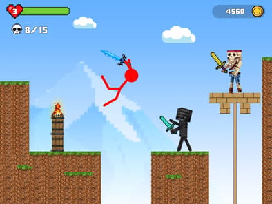 Stick-man Battle - Craft World APK screenshot 1