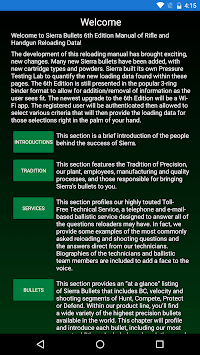 Sierra Bullets Reloading Manual V6.0 APK screenshot 1
