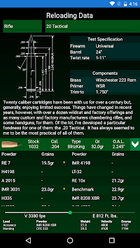 Sierra Bullets Reloading Manual V6.0 APK screenshot 1