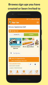 SignUpGenius APK screenshot 1 SignUpGenius APK screenshot 1