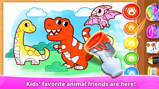Baby Panda's Glow Doodle Game APK screenshot 1