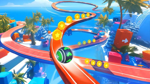 3D Super Rolling Ball Race APK screenshot 1