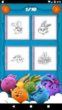Sunny Bunnies Coloring Book - Kids Game APK screenshot 1