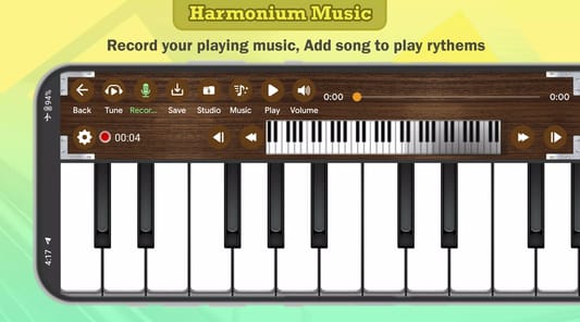 Harmonium Keyboard APK screenshot 1