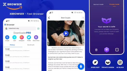 xBrowser - Video Downloader APK screenshot 1