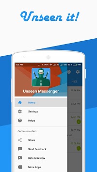 Unseen Messenger: No blue tick APK screenshot 1