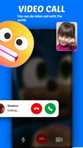 Blue soniic video call APK screenshot 1