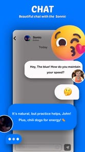 Blue soniic video call APK screenshot 1