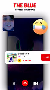 Blue soniic video call APK screenshot 1