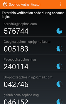 Sophos Authenticator APK screenshot 1