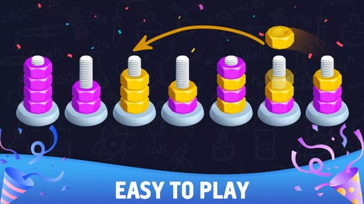 Sort puzzle - Nuts and Bolts APK screenshot 1