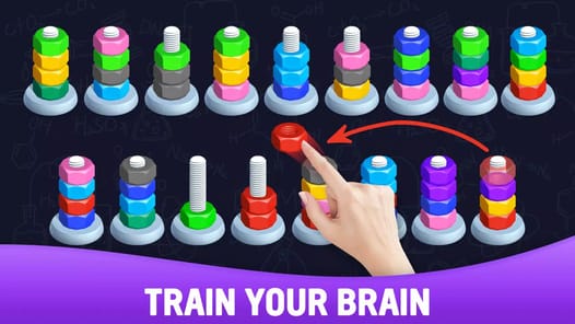 Sort puzzle - Nuts and Bolts APK screenshot 1