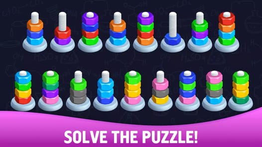 Sort puzzle - Nuts and Bolts APK screenshot 1