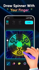 Glow Finger Spinner Art App APK screenshot 1