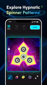 Glow Finger Spinner Art App APK screenshot 1
