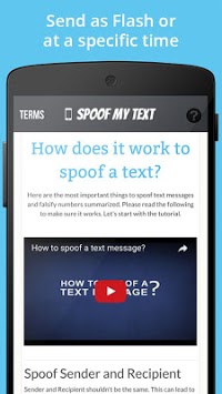 Spoof Text Message APK screenshot 1