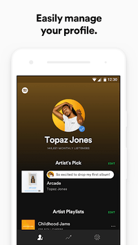 Spotify for Artists APK screenshot 1