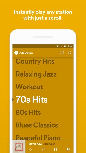 Spotify Stations: Streaming radio & music stations APK screenshot 1