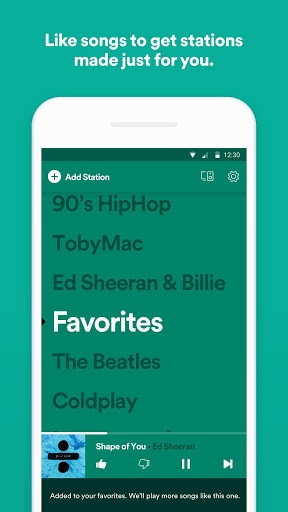 Spotify Stations: Streaming radio & music stations APK screenshot 1