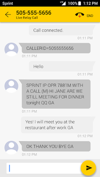 Sprint IP Relay APK screenshot 1