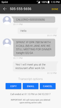Sprint IP Relay APK screenshot 1
