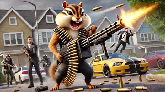 Squirrel Hero 3D Gun Master APK screenshot 1