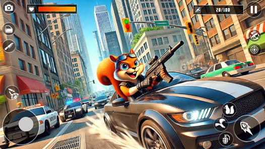 Squirrel Hero 3D Gun Master APK screenshot 1