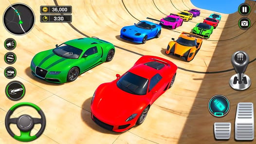 Superhero Car Ramp Stunt Games APK screenshot 1