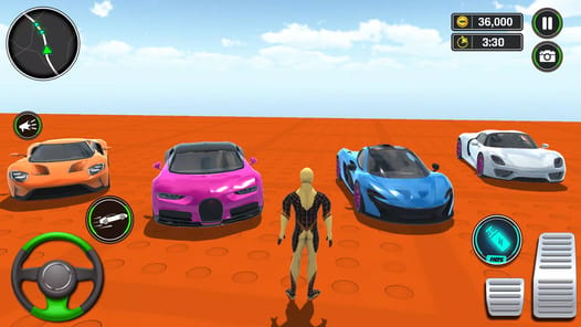Superhero Car Ramp Stunt Games APK screenshot 1