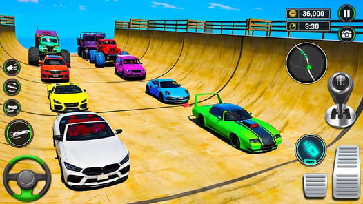 Superhero Car Ramp Stunt Games APK screenshot 1