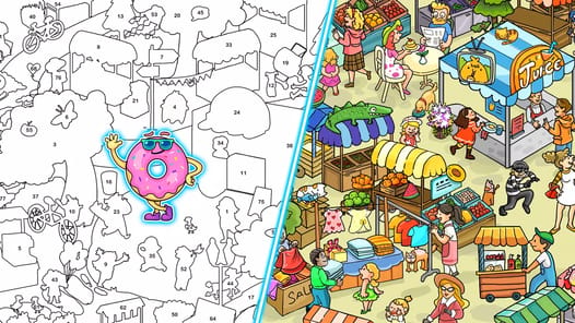 Sticker Puzzle: Colorful Book APK screenshot 1