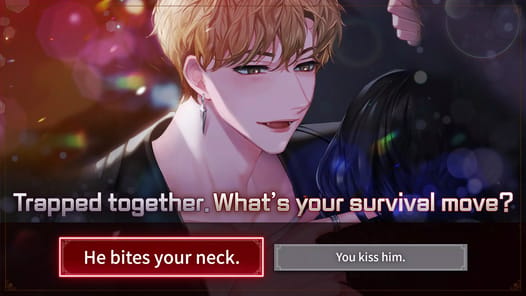 Blood Kiss : Vampire story APK screenshot 1