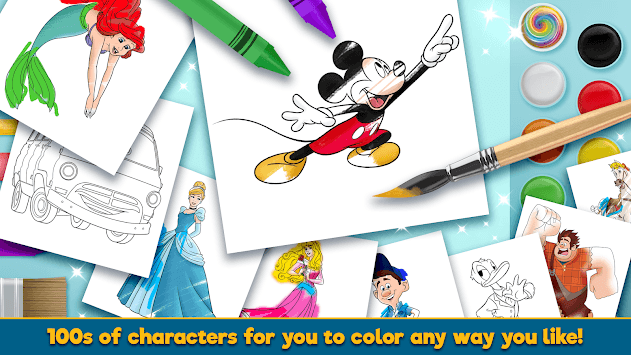 Disney Coloring World APK screenshot 1